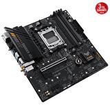 ASUS TUF GAMING A620M-PLUS WIFI AMD A620 AM5 DDR5 6400 2xDP HDMI Çift M2 USB3.2 AX WiFi -BT AURA RGB 2.5Gbit LAN mATX ASUS TUF PROTECTION