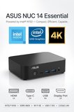 ASUS NUC 14 Essential Barebone Intel N150 8GB DDR5 RAM 512GB SSD FDOS MINI BİLGİSAYAR NUC14MNK150 A6