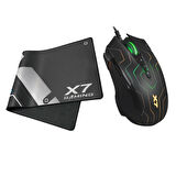 A4 Tech X89 Oscar X7 Oyuncu Mouse + XP-70L Extended Gaming Mouse Pad