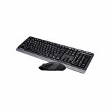 A4 TECH FG1010 F USB GRİ KLAVYE+MOUSE KABLOSUZ SET