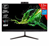 ACER C27-2E13U5UNL Intel Core i5-1334U 8GB 512GB SSD Intel UHD Graphics Linux 27 FHD IPS 120Hz DQ.BNHEM.001 Siyah All in One Bilgisayar