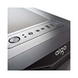 AIGO AQUARIUS Mesh 650W 80+ ARGB L17 ARGB Reverse Fans x3,REAR: L17 ARGB fans x1 Mid Tower Kasa