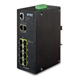 Planet PL-IGS-12040MT 8 Port 10/100Base-T 4 Port 1000Base SFP Endüstriyel Yönetilebilir Switch