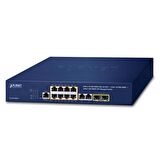Planet PL-GS-4210-8P2C 8 Port Gigabit 2 Port SFP 120Watt Yönetilebilir PoE Switch