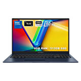 Asus Vivobook 15 X1504VA-NJ3665 Intel Core 5 120U 8GB 512GB SSD Freedos 15.6" 60Hz FHD Taşınabilir Bilgisayar