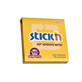 Hopax Stıckn Yapışkanlı Not Kağıdı 360° 100 YP 76x76 Altın 21551