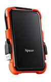 Apacer AC630 Siyah-Turuncu 2 TB Askeri Sınıf Darbeye Dayanıklı 2.5" USB 3.1 Taşınabilir Harddisk (AP2TBAC630T-1) 