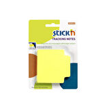 Stickn Tracking Notes Yapışkanlı Not Kağıtları Neon Sarı / 21478