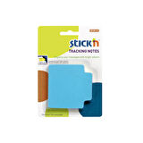 Stickn Tracking Notes Yapışkanlı Not Kağıtları Neon Mavi / 21479