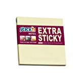 Hopax Stıckn Yapışkanlı Not Kağıdı Extra 90 YP 76x76 Pastel Sarı 21660