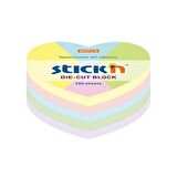 Hopax Stickn 64x67 Pastel Kalp Ypşkn Notblok 250 Yp
