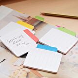 Stickn Tracking Notes Yapışkanlı Çizgili Not Kağıtları Kırmızı 21483