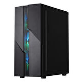 Bitfenix C20 Black 600W White PSU 4x120mm FRGB Fan ATX Temperli Cam Siyah Gaming (Oyuncu) Kasa