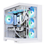 Bitfenix MH100 750W 80+ Bronze PSU 4x120mm ARGB Fan ATX Temperli Cam Beyaz Gaming (Oyuncu) Kasa