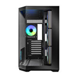 Bitfenix Digital T10 Black 850W 80+ Bronze BFC-WT10EFBBW850-4A 4x120mm ARGB Fan ATX Temperli Cam Siyah Gaming (Oyuncu) Kasa