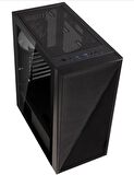 BITFENIX HEL-300-KKGXP-3F HELIOS Powersız Siyah Tempered Glass Mid Tower ATX Kasa