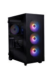 BitFenix FLOW 600W 80+ Bronze Tempered Glass USB 3.0 Mesh FRGB ATX Siyah Kasa