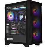 BitFenix Graph 750W 80+ Bronze Tempered Glass FRGB USB 3.0 Mesh ATX Mid Tower Siyah Kasa