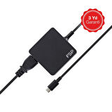 Fsp 65W Type-C Adaptör Notebook Tablet Telefon Siyah FSP065-A1BR3