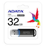 Adata C906/32GB 32GB USB2.0 Classic Black Flash Bellek