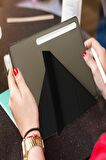 Galaxy X510 Tab S9 FE 11 İnç Uyumlu Fuchsia Kalemlikli  Tablet Kılıfı