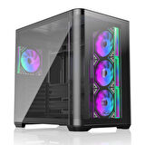 Raijintek ATREUS BT4 Black 4xARGB Fanlı Type-C Showcase E-ATX Bilgisayar Kasası (RJ-0R20B00255)