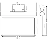  Arsel Sfs SFS30-3-L Acil Çıkış Yönlendirme Armatürü Sürekli ve Kesintide 180 Dak. Yanan 11xF LED 