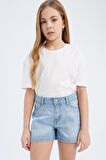 DeFacto Kız Çocuk Jean Şort B5037A825SMNM39