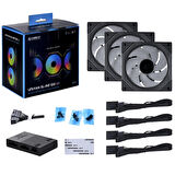Lian Li UNI Fan SL Infinity 120 RGB Black UF-SLIN120-3B 3x120mm ARGB Siyah Kasa Fanı