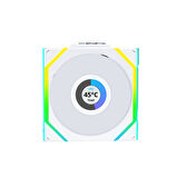 Lian Li UNI FAN SL WIRELESS LCD 1x120mm Beyaz Kasa Fanı 