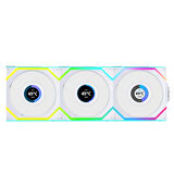 Lian Li UNI FAN SL WIRELESS LCD 3x120mm Beyaz Kasa Fanı 