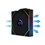 Lian Li UNI FAN TL WIRELESS LCD 1x120mm Siyah Kasa Fanı G99.12TLLCD1W1B.00
