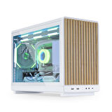Lian Li Dan Case A3 Beyaz Ahşap Cam M-ATX Mini-Tower Kasa (G99.A3W-WDG.00)