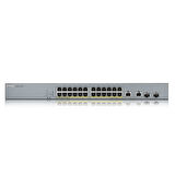 ZYXEL GS1350-26HP 24 PORT G.BIT POE SWITCH 375 WAT yönetilebilir 2 Port GigaBit SFP Rackmount