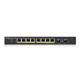 ZYXEL GS1900-10HP-EU0102F 8 PORT 8x100/100/1000 + 2xSFP WEB YONETİLEBİLİR POE SWITCH (77 WATT)