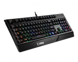 MSI GG VIGOR GK20 TR GAMING KEYBOARD RAINBOW ARKA AYDINLATMA ANTIGHOSTING MEMBRAN SIVI DOKULMESINE DAYANIKLI OYUNCU KLAVYESI TURKCE Q