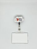 I Love U Temalı Yoyo Kartlık