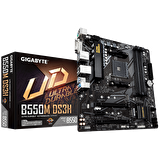 Gigabyte B550M-DS3H AMD B550 AM4 DDR4 4400 MHz Masaüstü Anakart