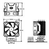 Cooler Master Hyper H410R RGB CPU Soğutucusu