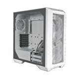 COOLERMASTER CM HAF500 TG Beyaz, ARGB 2x200cm 1x120mm Fanlı Mesh Panel, Penceli MidTower Kasa