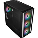 Cooler Master MasterBox 600 ARGB Tempered Glass Siyah USB 3.2 E-ATX Mid Tower Kasa
