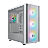 Cooler Master MasterBox 600 TG MB600-WGNN-S00 Mesh ARGB ATX Beyaz Mid Tower Kasa