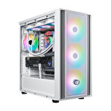 Cooler Master MasterBox 600 TG MB600-WGNN-S00 Mesh ARGB ATX Beyaz Mid Tower Kasa