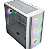 Cooler Master MasterBox 600 TG MB600-WGNN-S00 Mesh ARGB ATX Beyaz Mid Tower Kasa