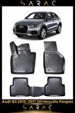 Audi Q3 2011 Model Araca Özel 3d Havuzlu Paspas