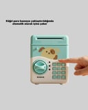 ATM Görünümlü Su Yeşili Otomatik Para Çeken Şifreli Kumbara - Lisinya