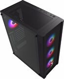 Vento VG20A 650W 80PLUS Tempered Glass USB 3.0 Mesh Rgb Atx Mid Tower Kasa