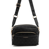 Silver Polo  Kadın Çapraz Çanta 1201-47240 SILVER POLO ÇAPRAZ Kadın ÇANTASI M178 SİYAH-MAT SİYAH