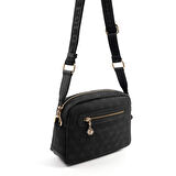 Silver Polo  Kadın Çapraz Çanta 1201-47240 SILVER POLO ÇAPRAZ Kadın ÇANTASI M178 SİYAH-MAT SİYAH