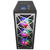 Vento VG12AL 4 Fanlı Siyah E-ATX Oyuncu Bilgisayar Kasası